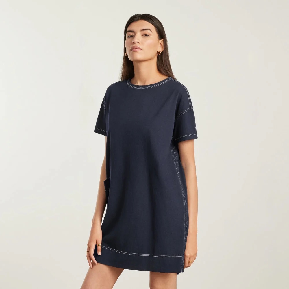 Everlane Oversized Mariner Dress Navy